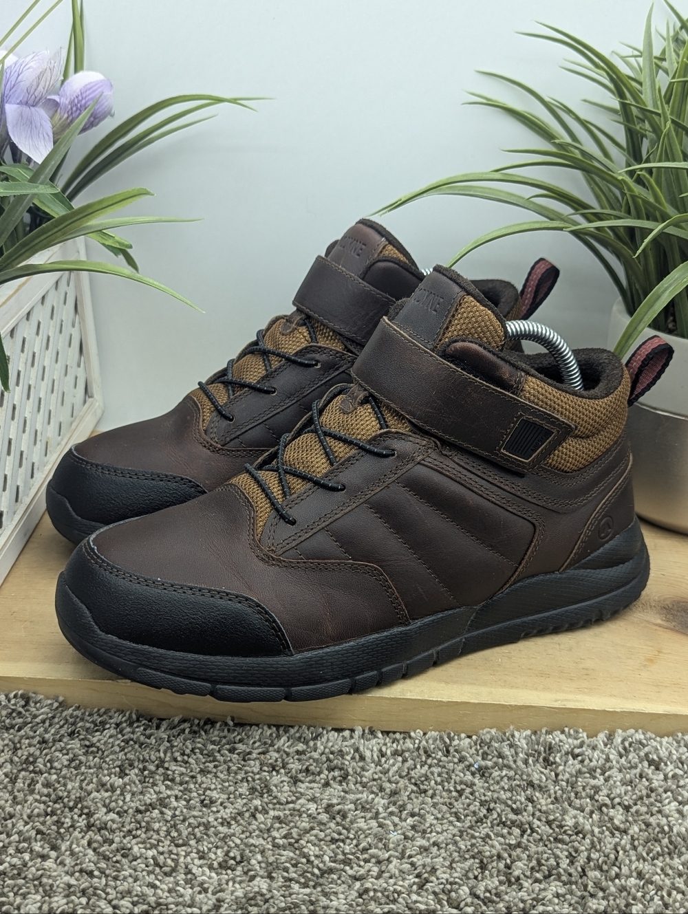 Anodyne No. 56 Men’s Size 8.5W Trail Boots Brown Leather Casual Comfort